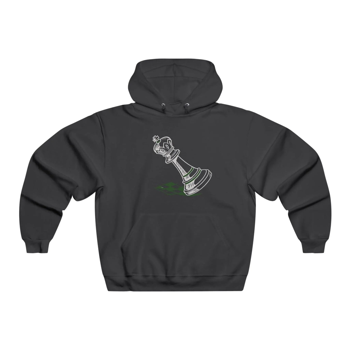 Hooded Sweatshirt - Chess King Fallen King Graphic Hoodie Printify