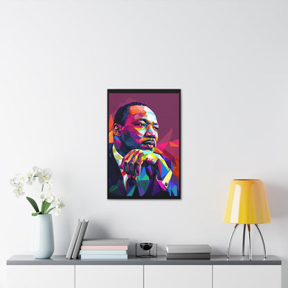 MLK Colorful Pop Art Canvas Print — Inspirational Civil Rights Portrait - Nineteen 29 Kustom