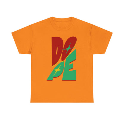 Dope Vibes Unisex Heavy Cotton Tee - Casual Streetwear, Graphic T-Shirt, Gift for Him, Gift for Her, Birthday Gift, Festival Wear - Nineteen 29 Kustom
