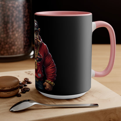 Bulldog Accent Mug, Dog Lover Gift, Coffee Mug, Tea Cup, Home Decor, Animal Lover Present, Birthday Gift - Nineteen 29 Kustom