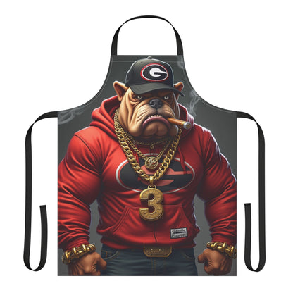 Dog-Themed Chef Apron with 5-Color Straps, Fun Cooking Gift for Dog Lovers, Unique Kitchen Accessory, BBQ & Grilling Apron, Holiday Present Printify