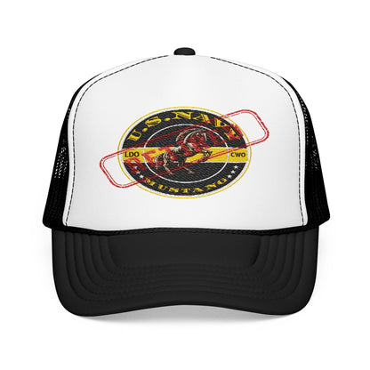 Embroidered Foam Trucker Hat - Retro Style, Outdoor Gear, Gift for Him, Casual Wear, Summer Accessory Printify