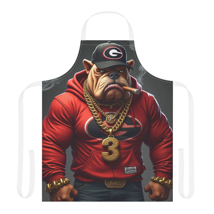 Dog-Themed Chef Apron with 5-Color Straps, Fun Cooking Gift for Dog Lovers, Unique Kitchen Accessory, BBQ & Grilling Apron, Holiday Present Printify