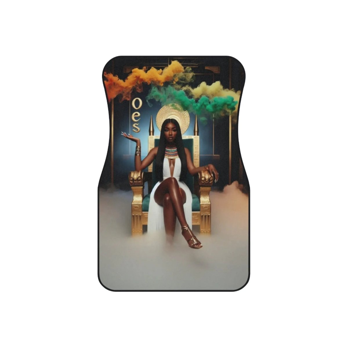 Car Mats - OES Queen on Throne Design (2x Front) - Nineteen 29 Kustom