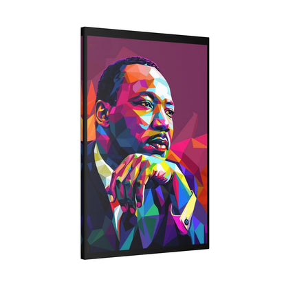 MLK Colorful Pop Art Canvas Print — Inspirational Civil Rights Portrait - Nineteen 29 Kustom