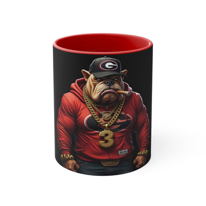 Bulldog Accent Mug, Dog Lover Gift, Coffee Mug, Tea Cup, Home Decor, Animal Lover Present, Birthday Gift Printify