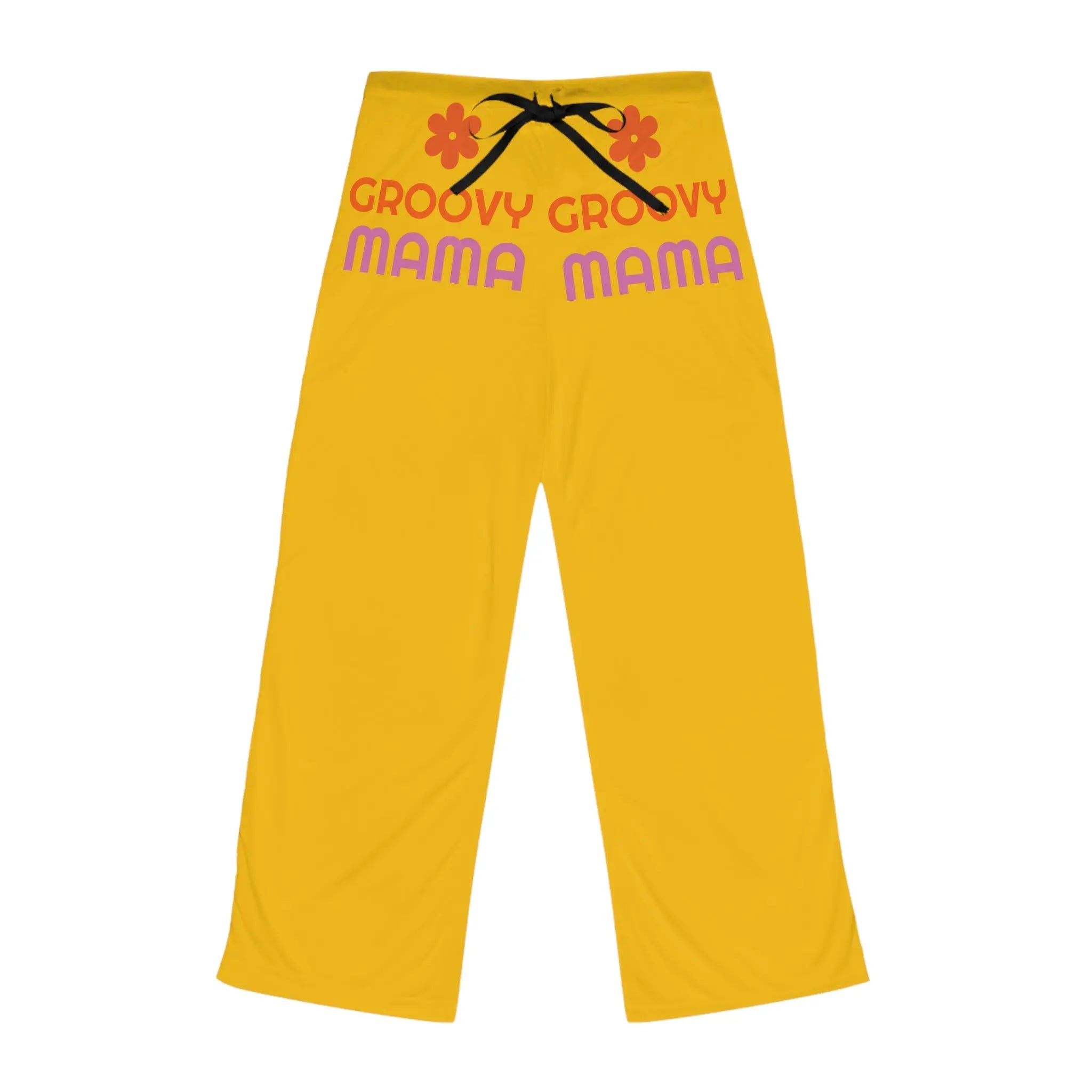 Custom-Printed Lounge PJ Pants, 100% Polyester Knit, Relaxed Fit, Back Elastic with Drawstring