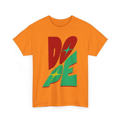 Dope Vibes Unisex Heavy Cotton Tee - Casual Streetwear, Graphic T-Shirt, Gift for Him, Gift for Her, Birthday Gift, Festival Wear - Nineteen 29 Kustom