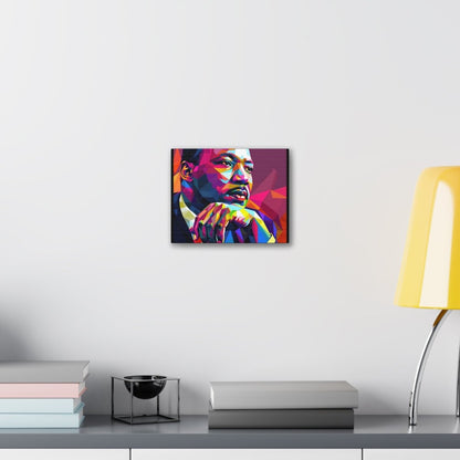 MLK Colorful Pop Art Canvas Print — Inspirational Civil Rights Portrait - Nineteen 29 Kustom