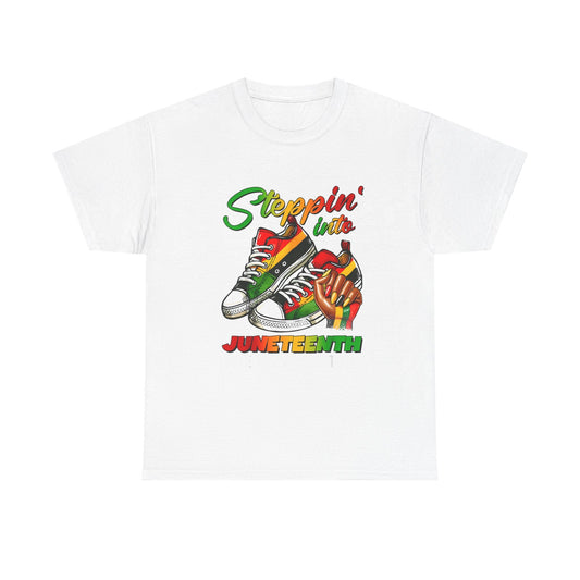 Juneteenth Celebration Tee, Unisex Heavy Cotton Tee, Black History Month Shirt, Casual Streetwear, Family Gathering Fashion Printify