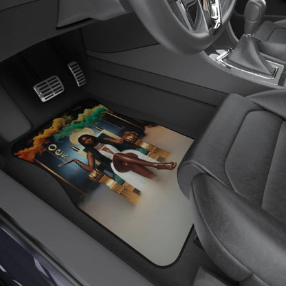 Car Mats - OES Queen on Throne Design (2x Front) - Nineteen 29 Kustom