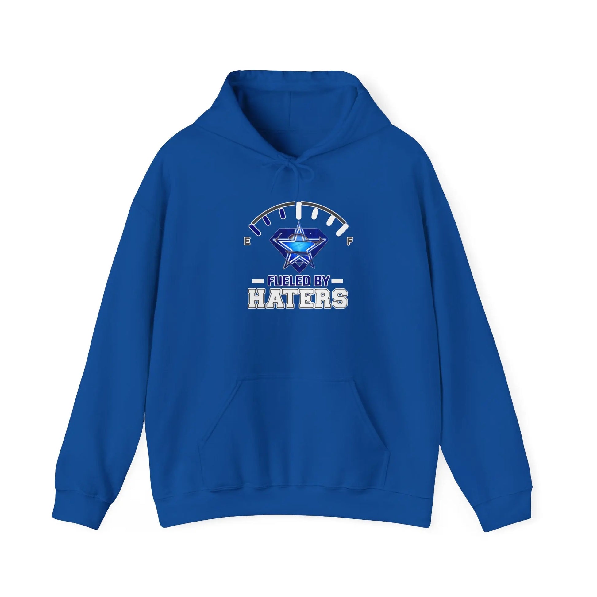 Fueled by Haters Hoodie — Diamond Gauge Graphic Pullover Printify
