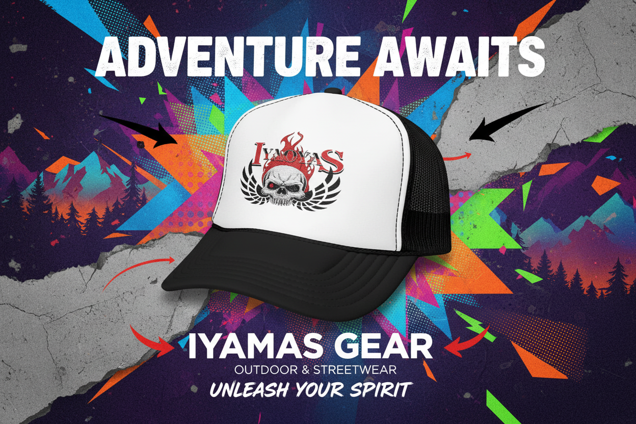 Outdoor Adventure Trucker Hat Banner